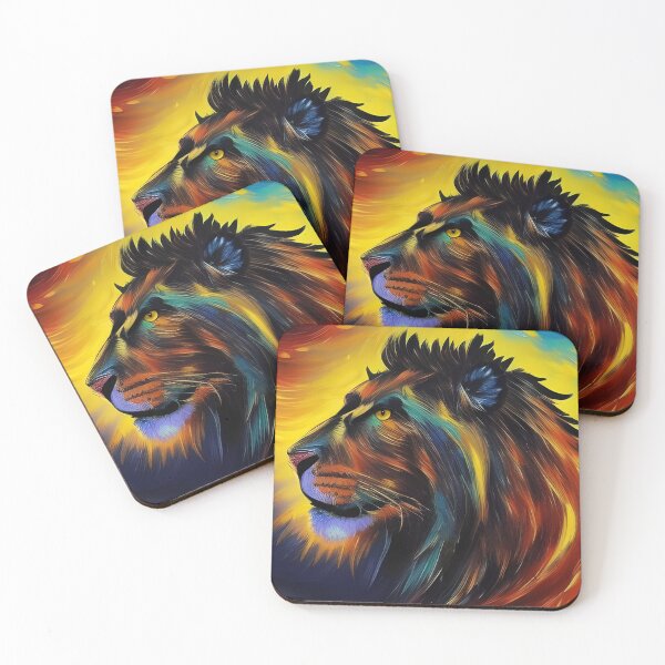Item preview, Colourful Lion, Ai Generated Art  designed and sold by ACC .