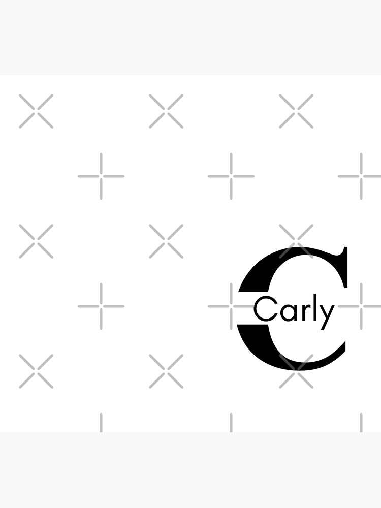 Initial Monogram Carly Name Label | Scarf