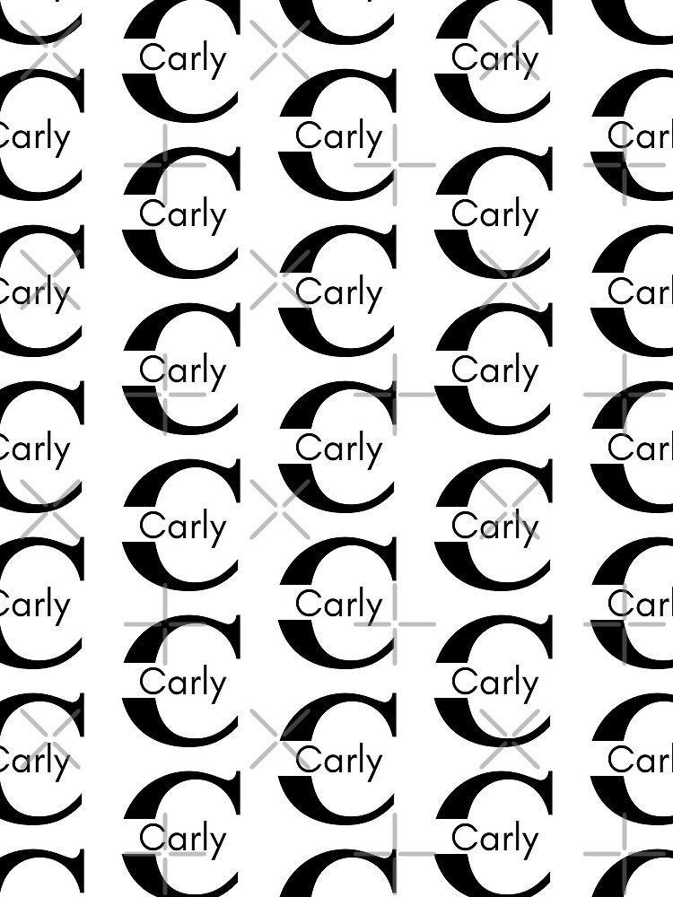 Initial Monogram Carly Name Label | Scarf