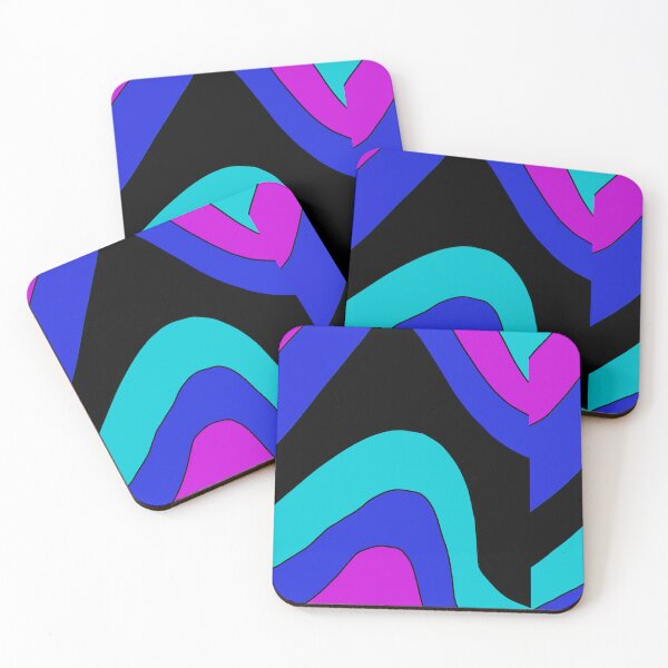 Item preview, Cool Colors Waves designed and sold by awsomepatterns.