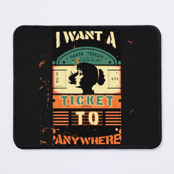 Item preview, I WANT A TICKET TO ANYWHERE- Vintage Summer design by CallisC Arts designed and sold by CallisC-Arts.
