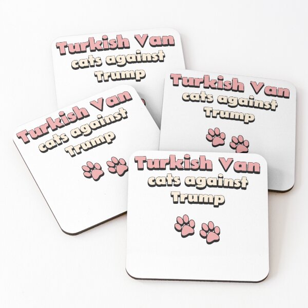 Item preview, Turkish Van cats against Trump designed and sold by DisceteDesigns.