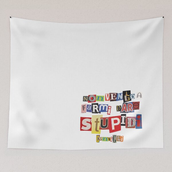 Item preview, FABRI FIBRA Non vengo a farmi  dare stupidi  consigli frasi italiano album quote frasi canzoni Musica italiana Citazioni, Quote, Testi, designed and sold by fuffu.