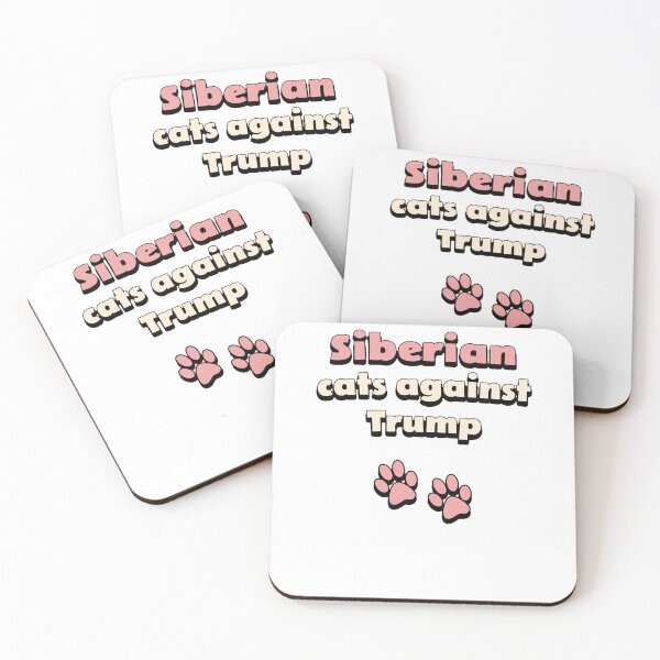 Item preview, Gatos siberianos contra Trump designed and sold by DisceteDesigns.