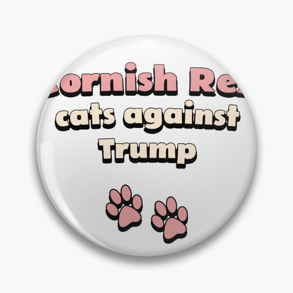 Artikelvorschau, Cornish Rex-Katzen gegen Trump entworfen und verkauft von DisceteDesigns.