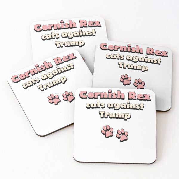 Item preview, Cornish Rex cats against Trump designed and sold by DisceteDesigns.