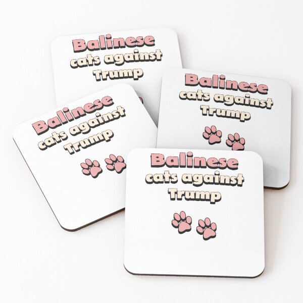 Item preview, Gatos balineses contra Trump designed and sold by DisceteDesigns.