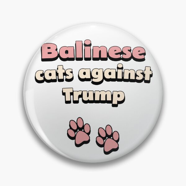 Item preview, Gatos balineses contra Trump designed and sold by DisceteDesigns.