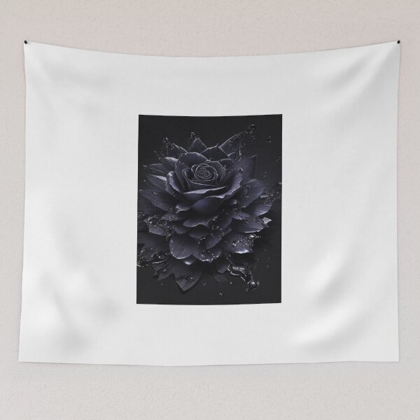 Item preview, Black crystal rose designed and sold by CreativityCurve.