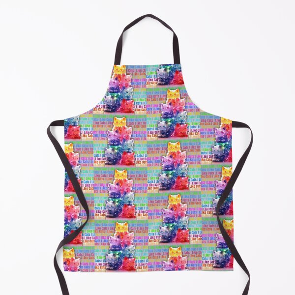 Item preview, I Like Cats Kawaii Crystal Gem Cats Sticker Art with Rainbow Text designed and sold by ZEESDESIGN.
