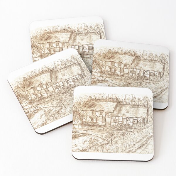Item preview, Anne Hathaway's Cottage Drawing, Summer, Stratford-upon-Avon, Warwickshire designed and sold by studioSharonKay.