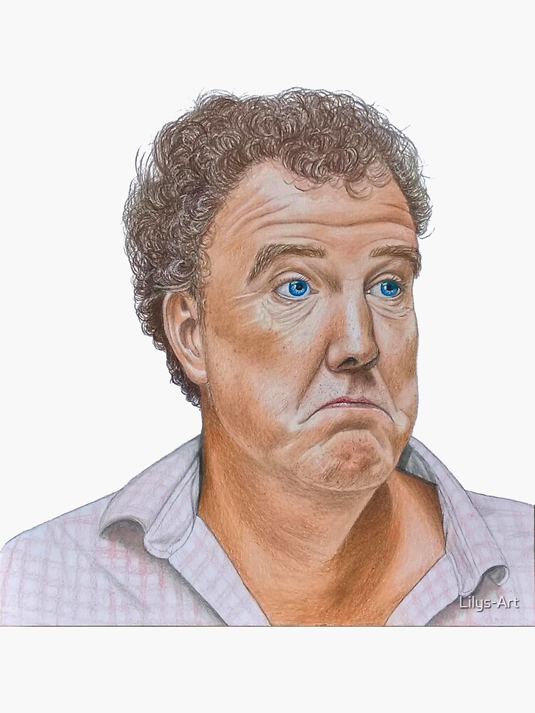 &quot;Jeremy Clarkson Top Gear UK&quot; Sticker by Lilys-Art | Redbubble