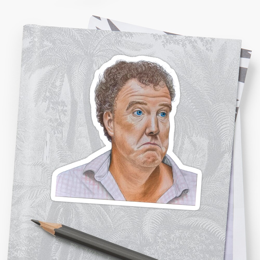 &quot;Jeremy Clarkson Top Gear UK&quot; Sticker by Lilys-Art | Redbubble