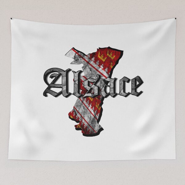 Item preview, Alsace Region Medieval Flag designed and sold by Frizzanteworld.