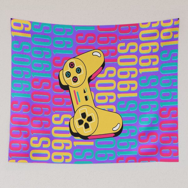 Item preview, 1990s retro design 3 - Purple Background designed and sold by PunjabanJatti.
