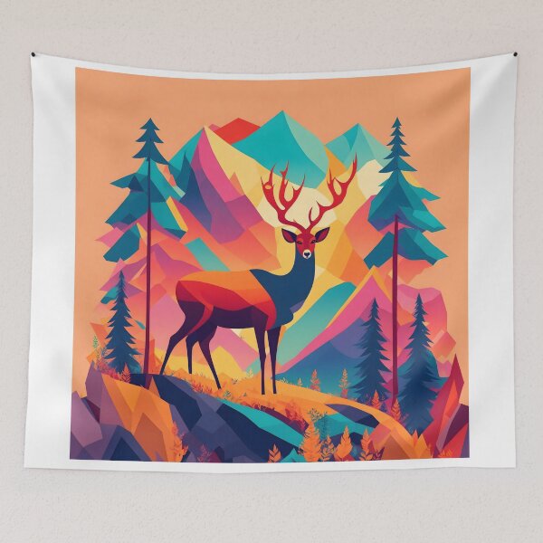 Item preview, Deer on Mountain  designed and sold by Tonycnx-shop.