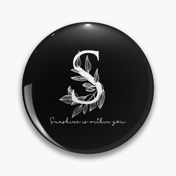 Item preview, letter S - Sunshine is within you. - dark designed and sold by WERICO-T.