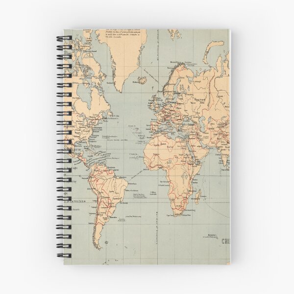 Item preview, Vintage Map of the World (1867) designed and sold by BravuraMedia.