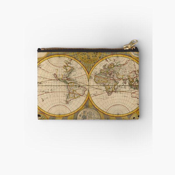 Item preview, Vintage Map of the World (1685) designed and sold by BravuraMedia.