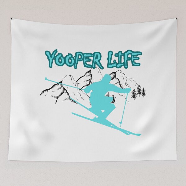 Item preview, Yooper Life Skiing Mountains designed and sold by TheYooperLife.