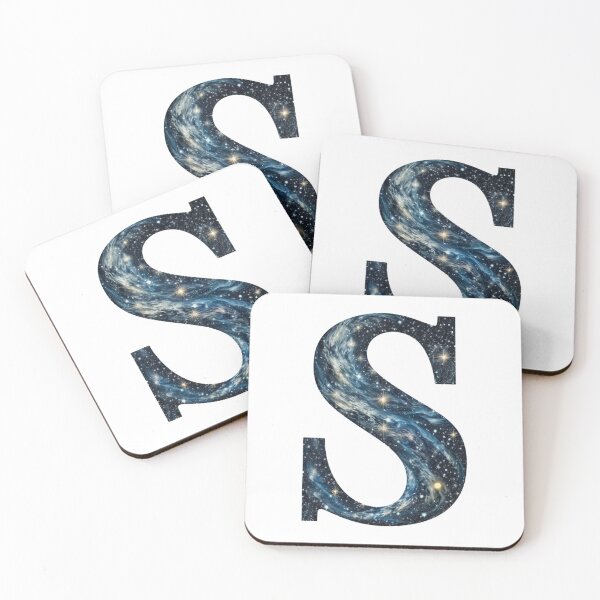 Item preview, Starry Night Sky 'S' Sticker | Space Theme Letter 'S' Decal designed and sold by ZedOhEe.