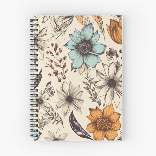 Item preview, hand drawn flowers turned into a vector seamless pattern designed and sold by RidaSalArt.