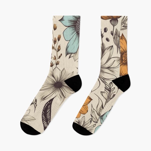Item preview, hand drawn flowers turned into a vector seamless pattern designed and sold by RidaSalArt.