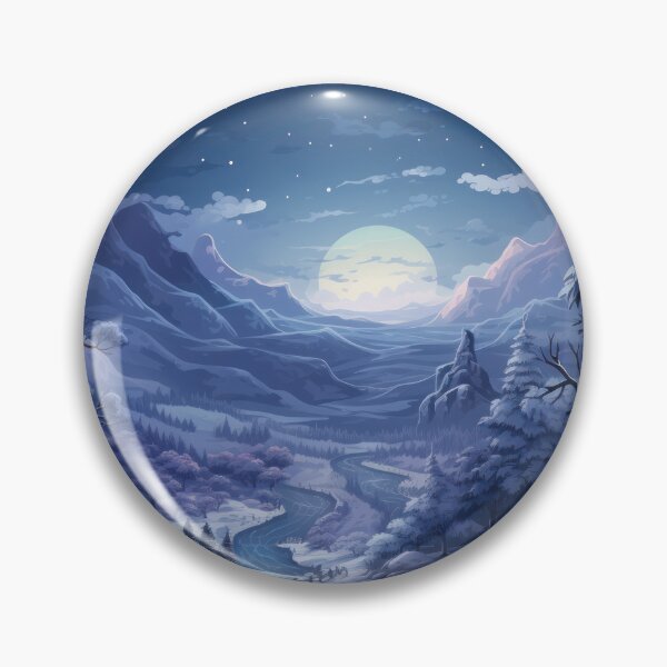 Item preview, Fantasy Dark Snowy Fells Game Wallpaper: Explore an Adventure in Lush Snowy Fells designed and sold by Belltwon.