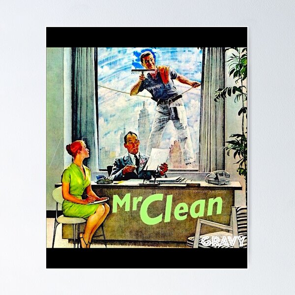 Mr Clean cleans out his trunk Poster for Sale by FlyingPriest