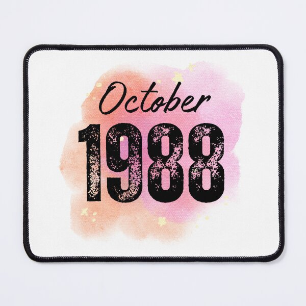 Item preview, October 1988 Birthday designed and sold by NumbersFort.