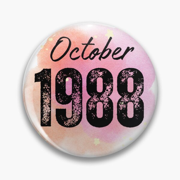 Item preview, October 1988 Birthday designed and sold by NumbersFort.