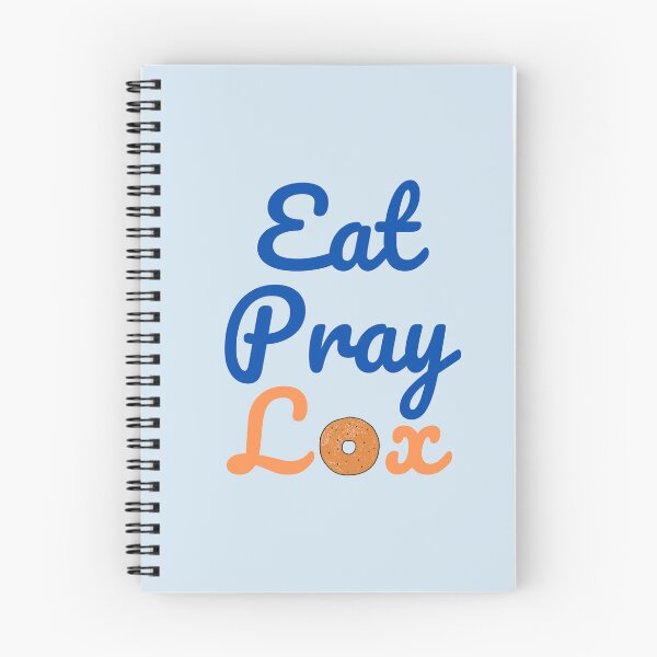 Item preview, Eat Pray Lox cursive funny Jewish Bagel designed and sold by NJGDesigns.