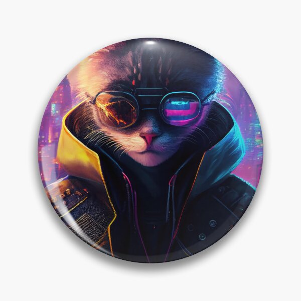 Item preview, S1-004-1 Cyber Beasts Series: Cyberpunk Cat - Part 1 (With Background) designed and sold by Apainterio.