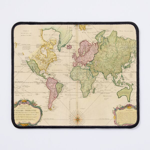 Item preview, Vintage Map of the World (1775) designed and sold by BravuraMedia.