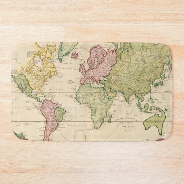 Item preview, Vintage Map of the World (1775) designed and sold by BravuraMedia.
