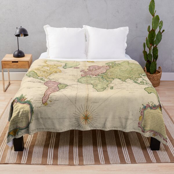 Item preview, Vintage Map of the World (1775) designed and sold by BravuraMedia.