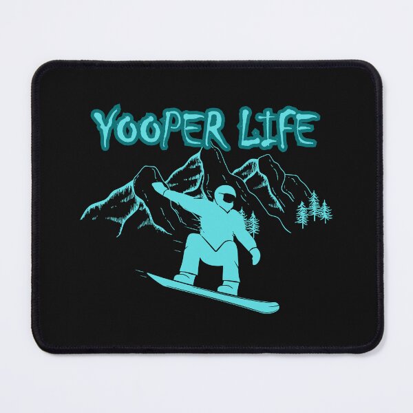 Item preview, Yooper Life Snowboarding Mountains  designed and sold by TheYooperLife.