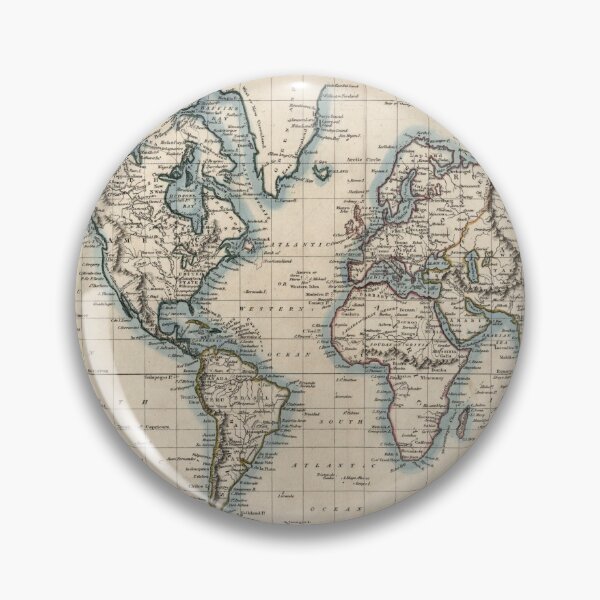 Item preview, Vintage Map of the World (1819) designed and sold by BravuraMedia.