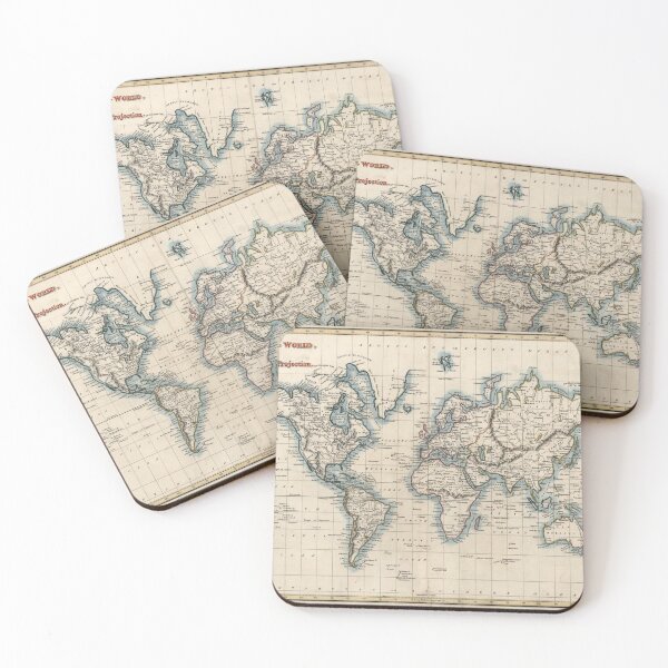 Item preview, Vintage Map of the World (1819) designed and sold by BravuraMedia.