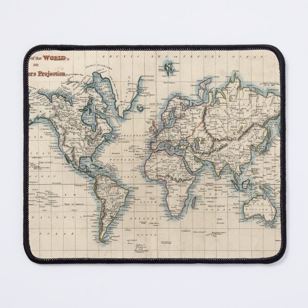 Item preview, Vintage Map of the World (1819) designed and sold by BravuraMedia.