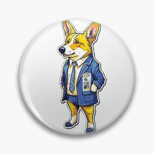 Item preview, Dog Corgi Reads Newspaper designed and sold by NewStyle44.