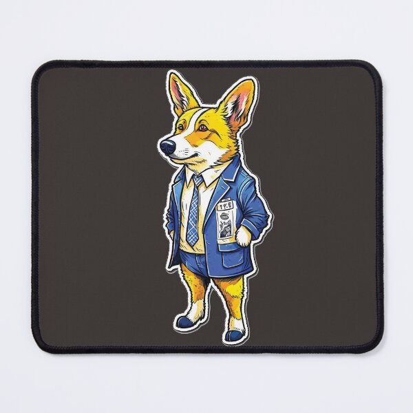 Item preview, Dog Corgi Reads Newspaper designed and sold by NewStyle44.