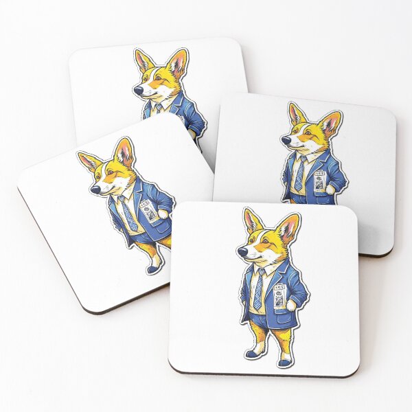 Item preview, Dog Corgi Reads Newspaper designed and sold by NewStyle44.