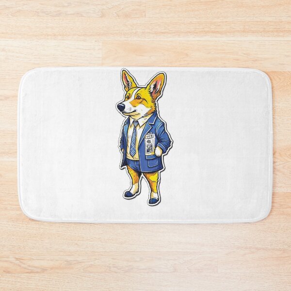Item preview, Dog Corgi Reads Newspaper designed and sold by NewStyle44.