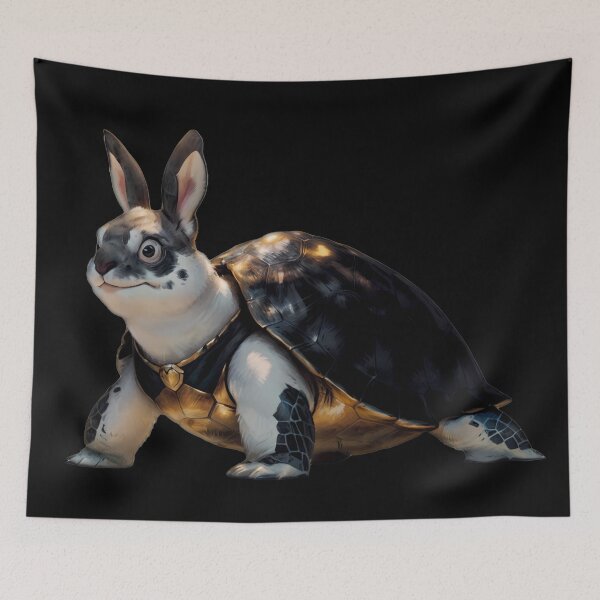 Item preview, Bunny Turtle in Black and Gold Armor (cropped) designed and sold by ArtificialBeaux.