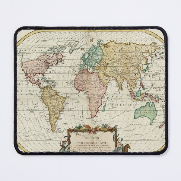 Item preview, Vintage Map of the World (1782) designed and sold by BravuraMedia.