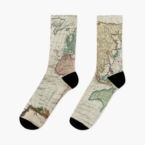 Item preview, Vintage Map of the World (1782) designed and sold by BravuraMedia.