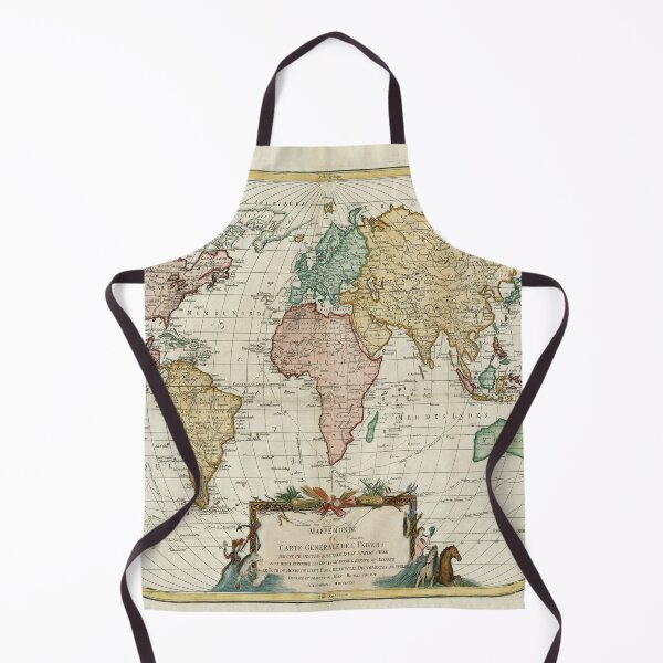 Item preview, Vintage Map of the World (1782) designed and sold by BravuraMedia.