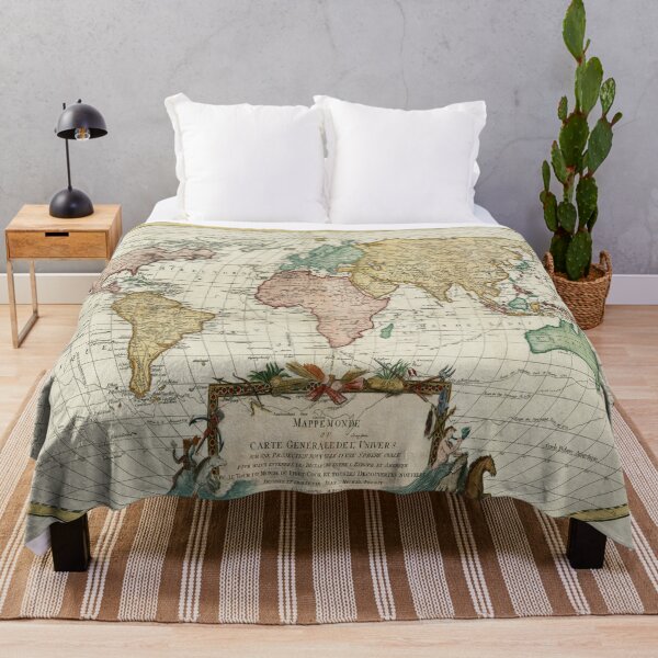 Item preview, Vintage Map of the World (1782) designed and sold by BravuraMedia.