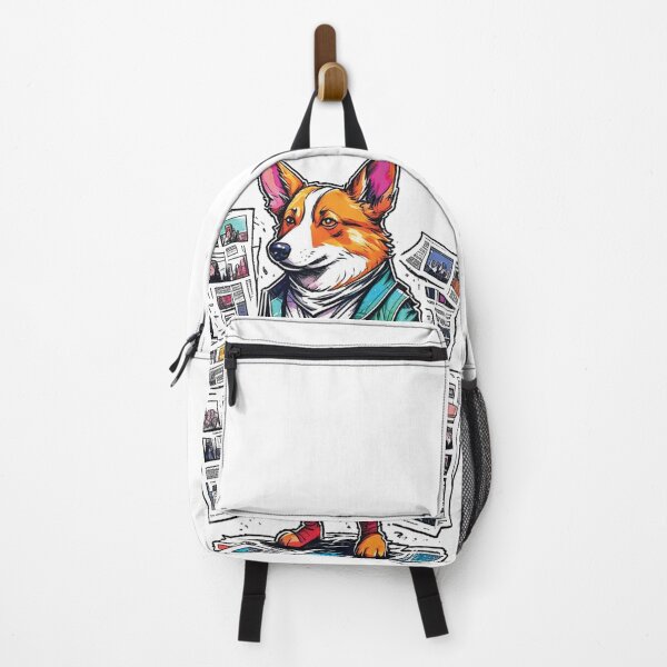 Item preview, Dog Corgi Reads Newspaper designed and sold by NewStyle44.